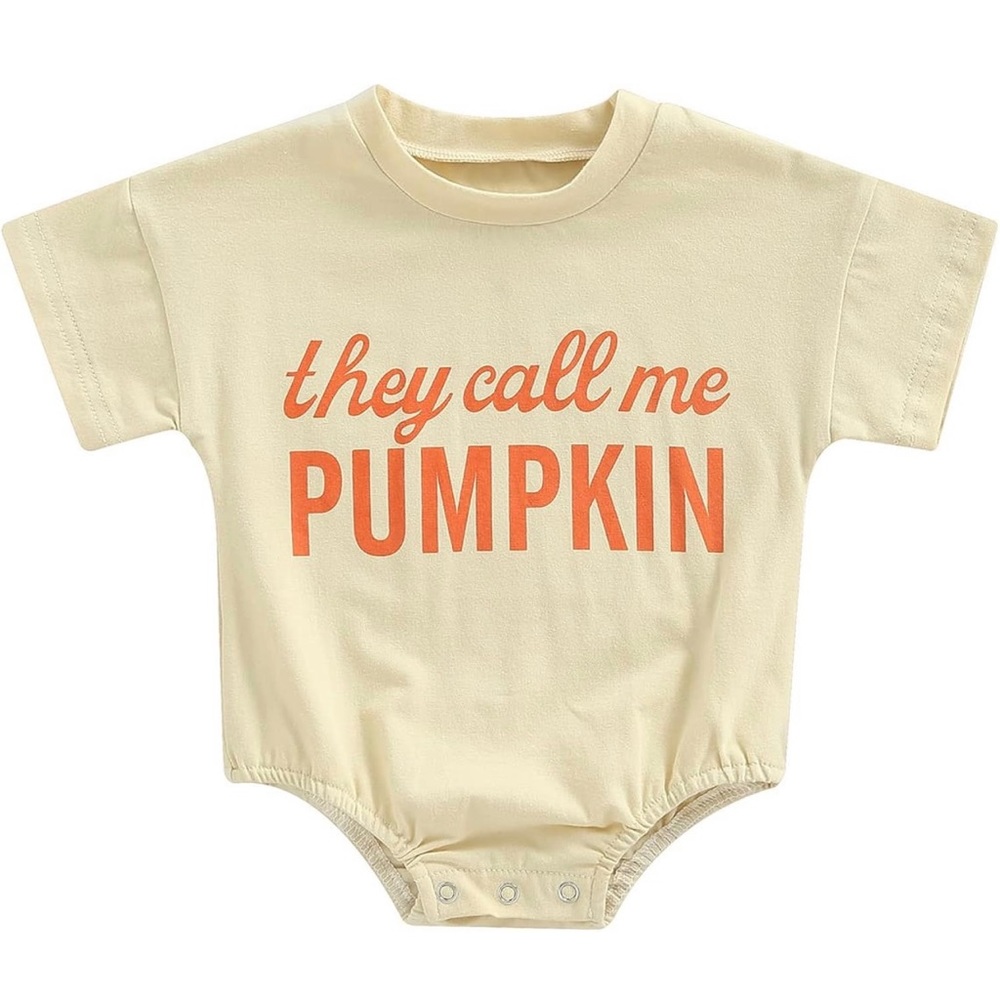 Baby Gender Neutral Halloween Pumpkin Bubble Size 6-12m